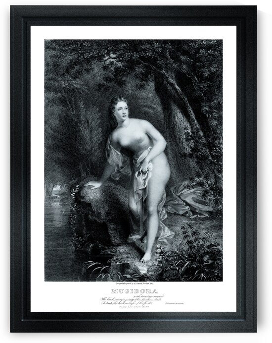 Musidora by Asher B. Durand Remastered Xzendor7 Classical Fine Art Old Masters Reproductions by xzendor7