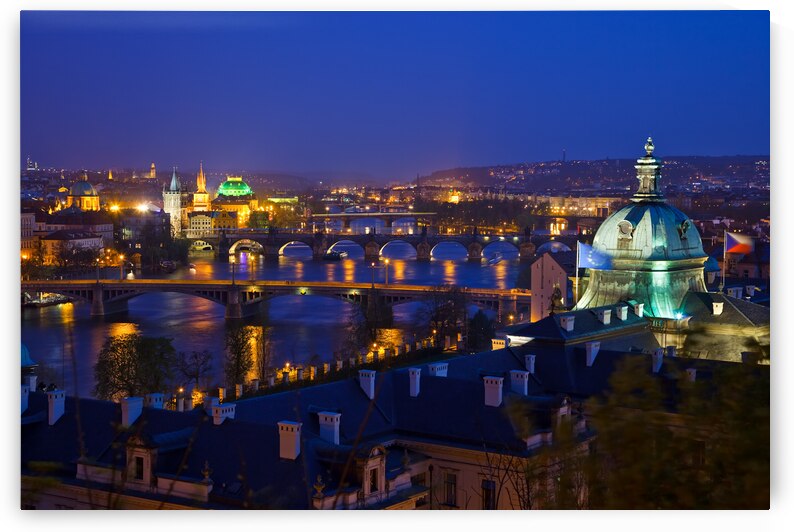  view on prague bridges by artvi