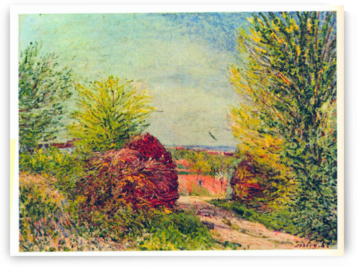 Veneux Nadon in the spring by Sisley