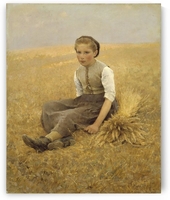 Den lilla axplockerskan by Hugo Salmson