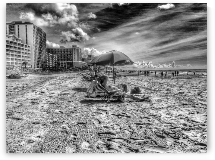 Under the Umbrella  B&W by Light Through Glass