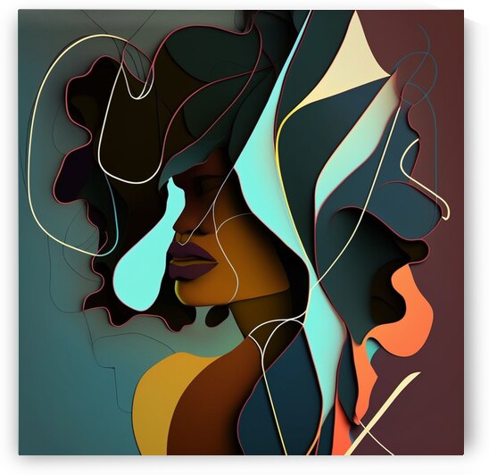 Ladyabstract  by Wincate Wacera