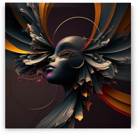Lady abstract  by Wincate Wacera