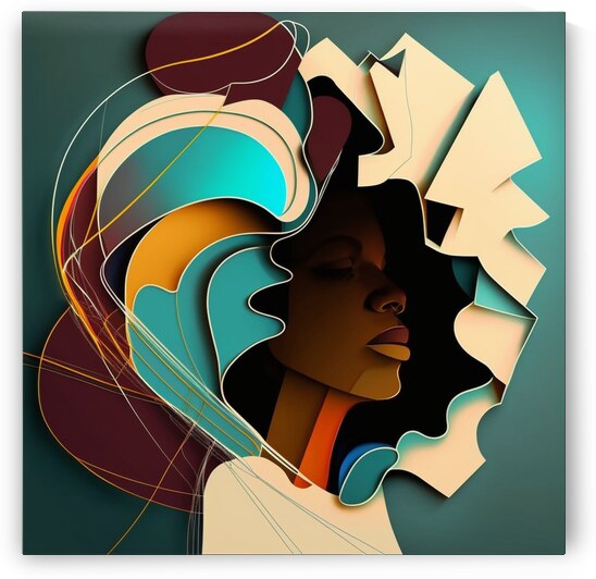 Lady abstract  by Wincate Wacera