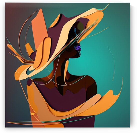 Lady abstract  by Wincate Wacera