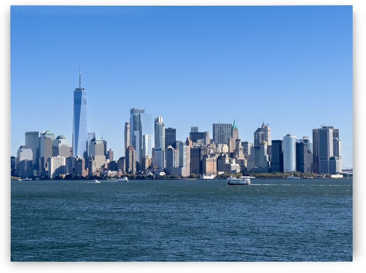 Lower Manhattan with boat by Jacobo Gutierrez