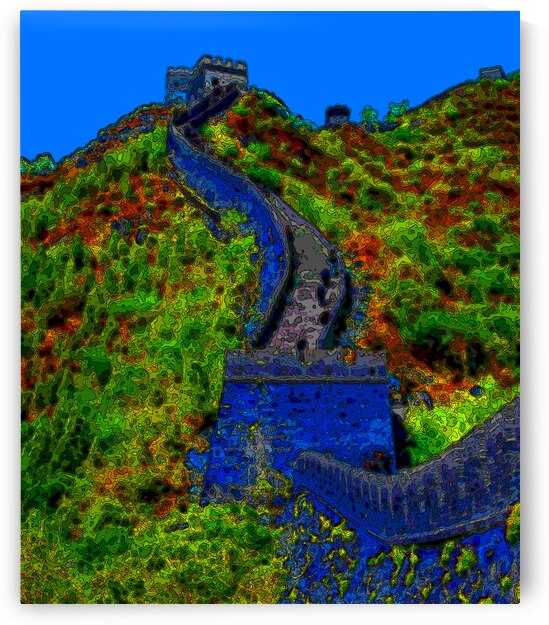 GREAT WALL NEAR BEIJING CHINA  by LES MAYERS 