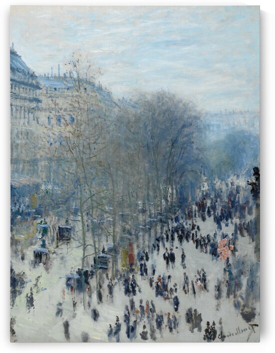 Claude Monet 1873 Boulevard des Capucines by TOPARTGALLERY