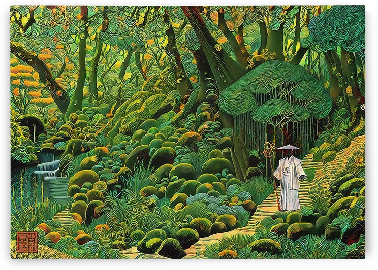Mori no Soryo - unique - limited to 1 print by Samurai Klimt