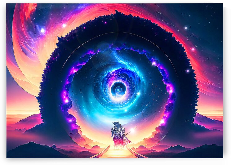 Ginga e No Mon - unique - limited to 1 print by Samurai Klimt