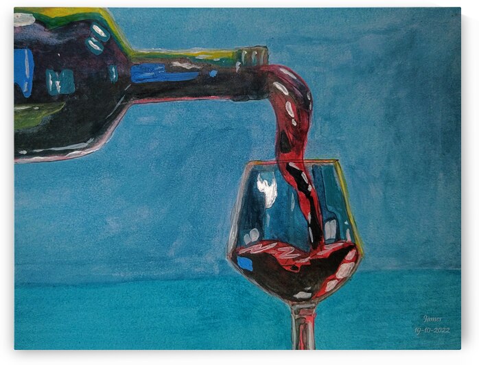 Wine Glass pour by Jamey Bester