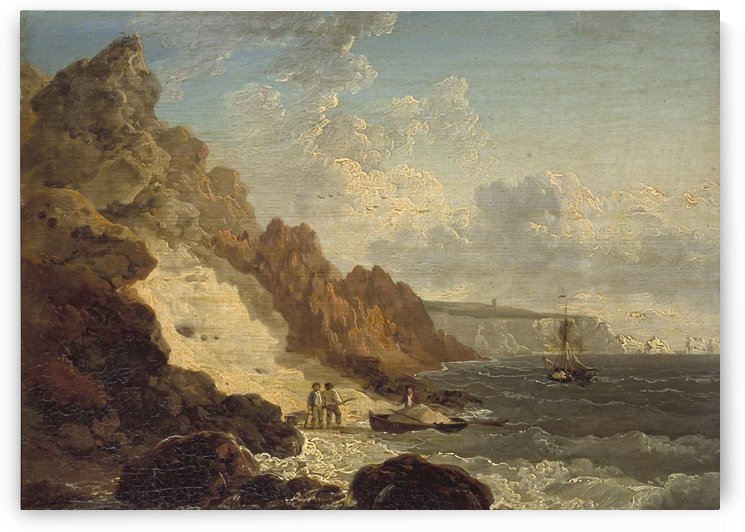 Sand Quarry at Alum Bay by Julius Caesar Ibbetson