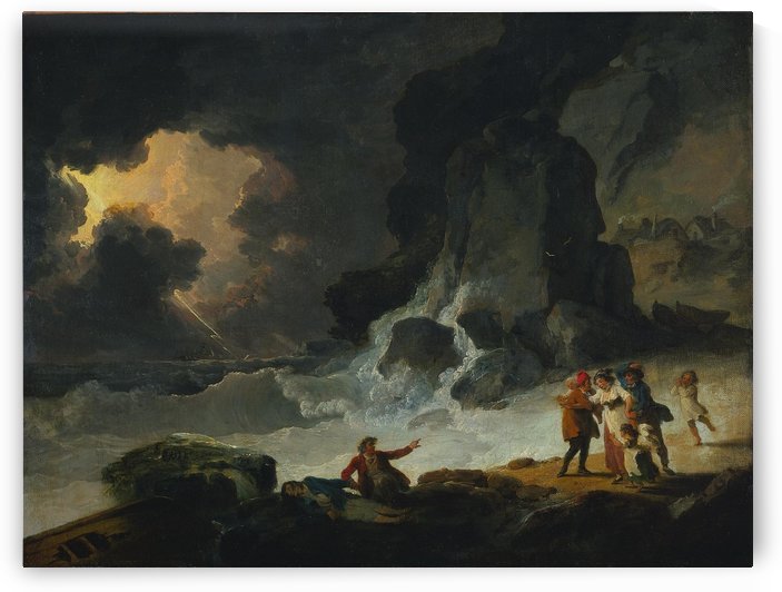 A Storm on the Isle of Wight by Julius Caesar Ibbetson