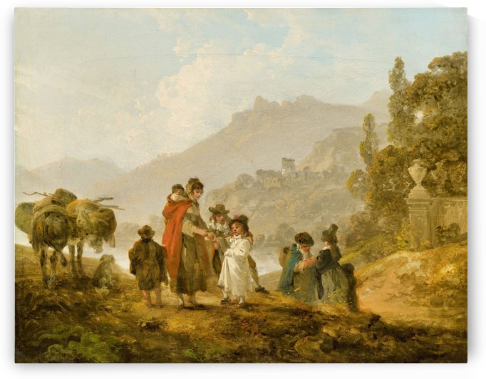 Travelling Folk in Wales by Julius Caesar Ibbetson