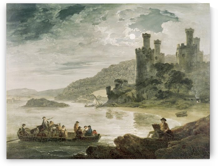 Conway Castle by Julius Caesar Ibbetson