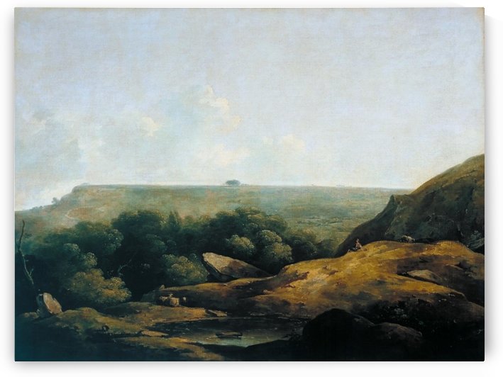 Landscape, near Bath by Julius Caesar Ibbetson