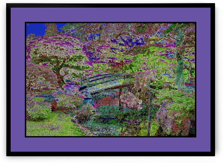 EMPERORS GARDEN  AT THE IMPERIAL PALACE IN KYOTO JAPAN by LES MAYERS 