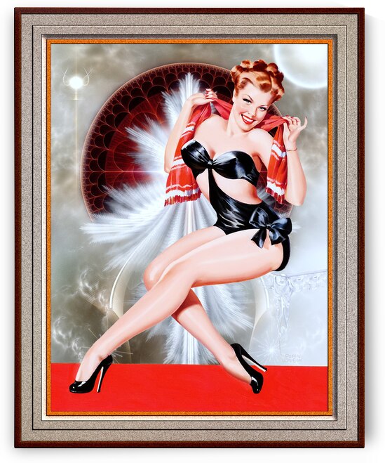 Red Scarf by Peter Driben Remastered Xzendor7 Vintage Art Old Masters Reproductions by xzendor7