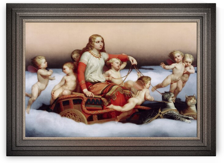 Freja Seeking Her Husband by Nils Jakob Olsson Blommer Remastered Xzendor7 Classical Fine Art Old Masters Reproductions by xzendor7