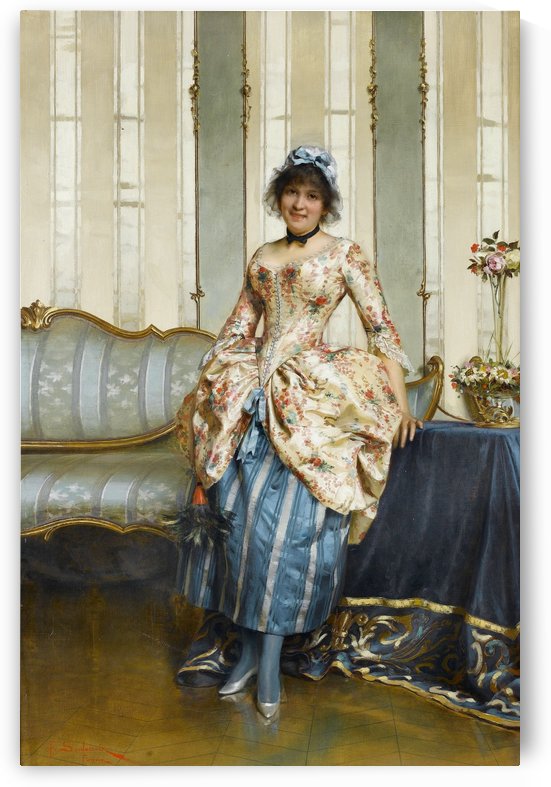 An elegant maid by Frederic Soulacroix