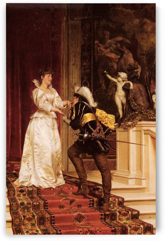 The handsome nobleman and his lady by Frederic Soulacroix