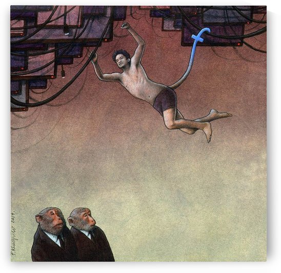 Evolution Facebook by Pawel Kuczynski