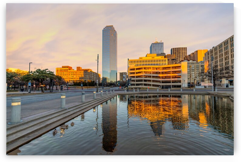 Pioneer Plaza Golden Morning by Jennifer White