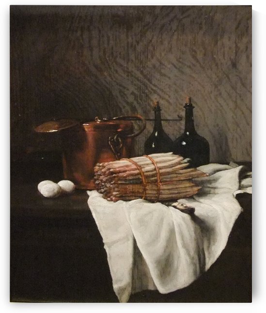Still life on withe cloth by Francois Bonvin