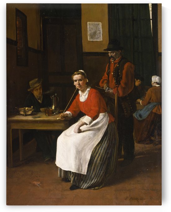 Interior of a Tavern by Francois Bonvin