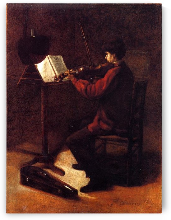 Violinist by Francois Bonvin