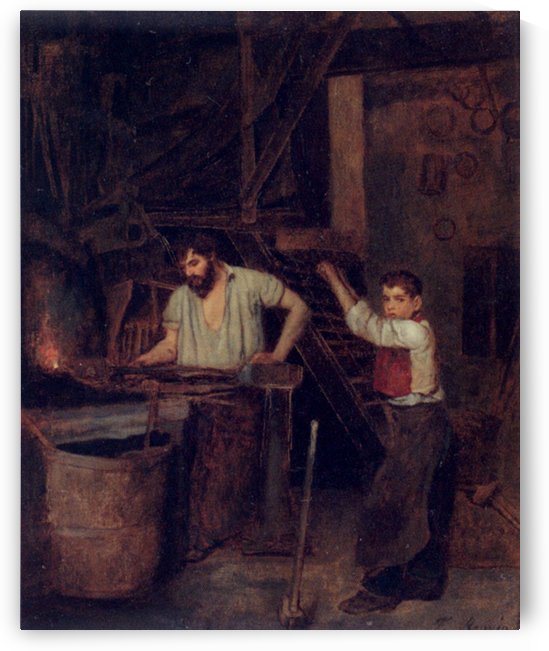 The blacksmiths by Francois Bonvin