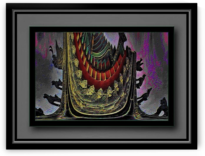 ABSTRACT ROOFTOP IN SOUTH KOREA   by LES MAYERS 