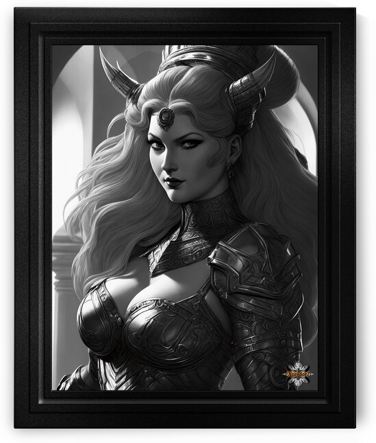 Silver Haired Winged Crown Goddess Sci-Fi Fantasy AI Concept Art by Xzendor7 by xzendor7