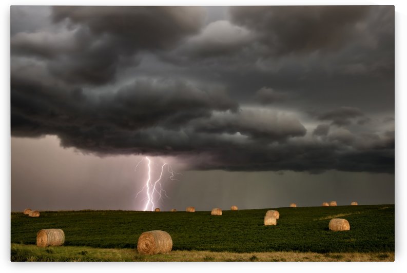 Storm  and Lightning Saskatchewan by Mark Duffy