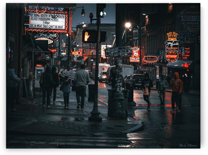 Rainy Night on Beale by Buck Morris