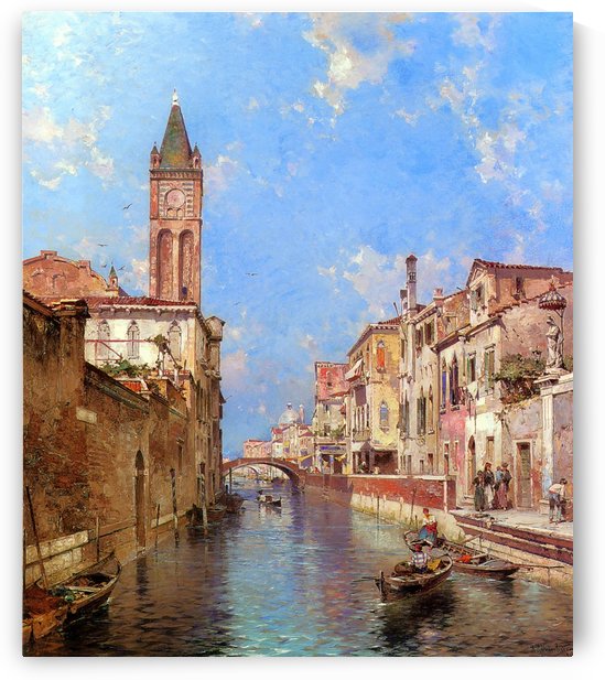 Landscape of Venice by Franz Richard Unterberger