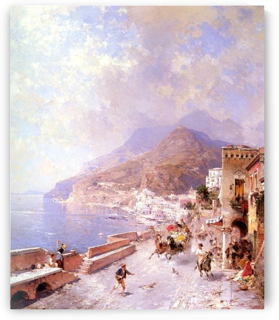 Coast of Amalfi by Franz Richard Unterberger