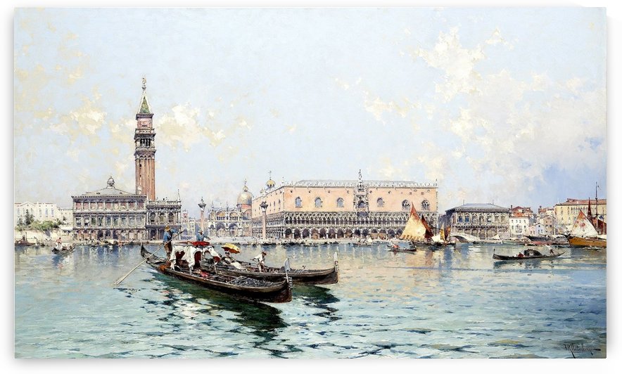 Venise le Grand Bassin by Franz Richard Unterberger