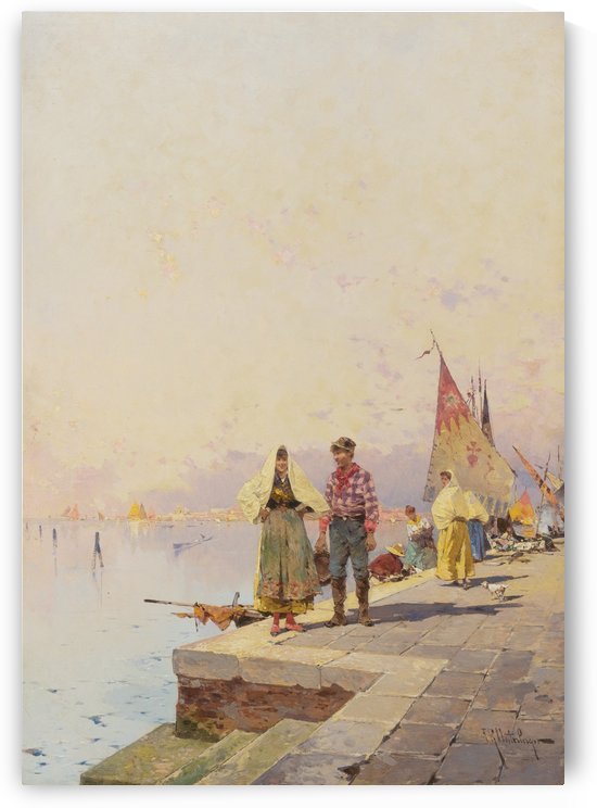 Sonniger Tag in Venedig by Franz Richard Unterberger