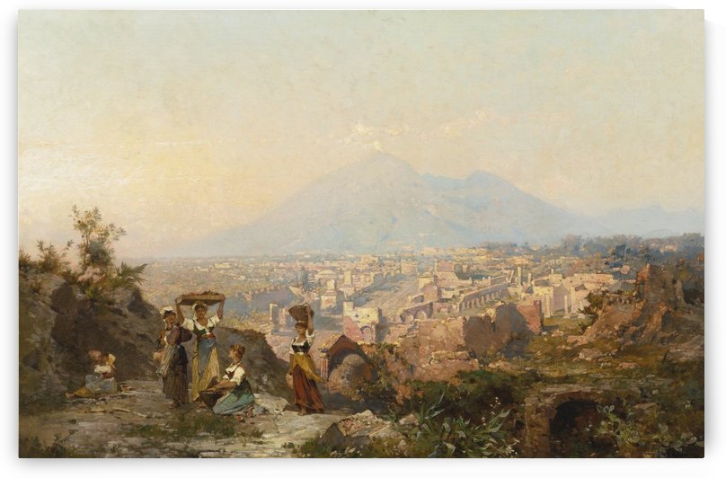 Workers with crops by Franz Richard Unterberger