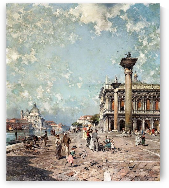 Landscape of the square by Franz Richard Unterberger