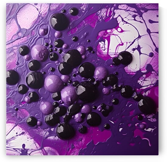 Toxic Grape Abstract by The Cryosphere