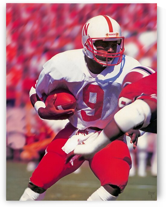 1987 Steve Taylor Nebraska Football Art by Row One Brand