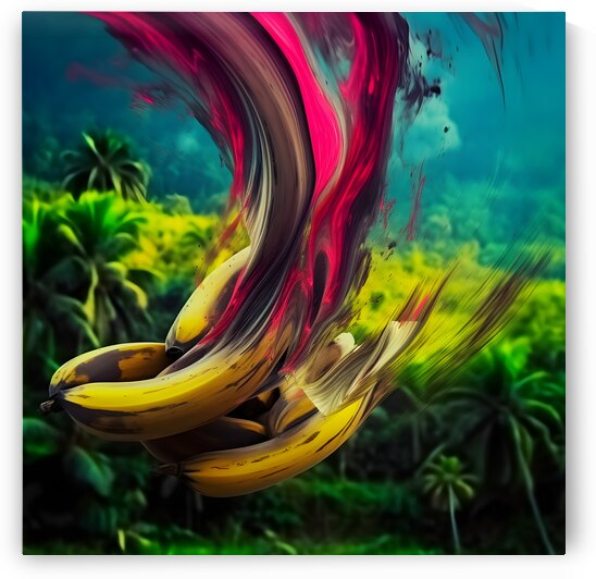 Royal Banana Abstract by The Cryosphere