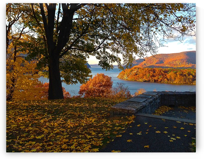 Autumn Scene of the Hudson River at West Point by Michele Milano Arts