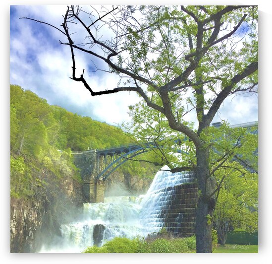 Cloudy Day at the Croton Dam by Michele Milano Arts