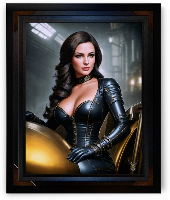 Portrait Of Astancinea Famed Prototype Vehicle Tester Beautiful Golden Age AI Concept Art by Xzendor7 by xzendor7
