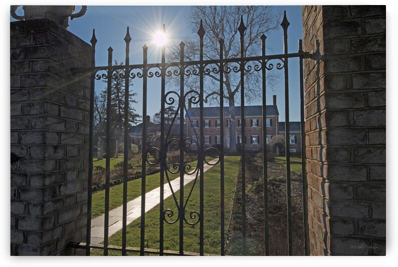 Fredericksburg Chatham Manor Main Gate by Michele Milano Arts