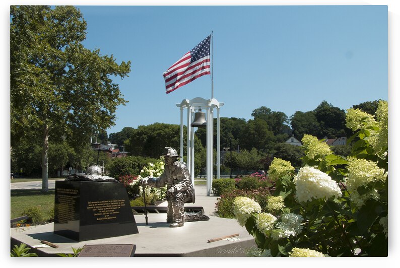 Scenic Peekskill New York 911 Memorial by Michele Milano Arts