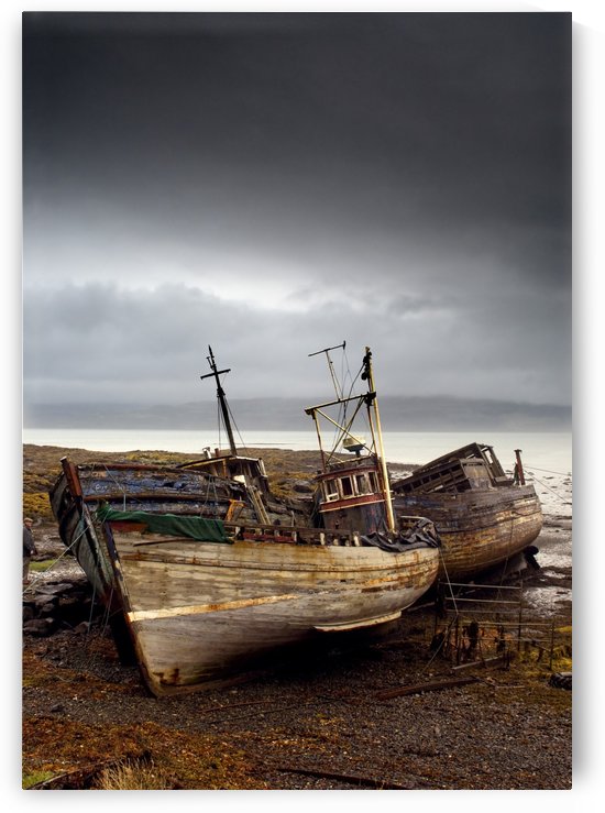 Three Boats On Shore, Island Of Mull, Scotland by PacificStock